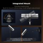 K&F CONCEPT RGB Flashlight for Photography, 4500mAh Aluminum Alloy Studio Video Light, 25W Rechargeable LED Light, 4 Color Fill Light with 20 Gobos, Zoomable Focus