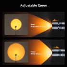 K&F CONCEPT SP25C 25W RGB Photography Flashlight with 20 Gobos & 4 Colors, 9000mAh Portable Zoomable Video Spotlight, 4000 Lux Studio Light for Portrait, Video Recording & Content Creation, Gray