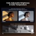 K&F CONCEPT SP25C 25W RGB Photography Flashlight with 20 Gobos & 4 Colors, 9000mAh Portable Zoomable Video Spotlight, 4000 Lux Studio Light for Portrait, Video Recording & Content Creation, Gray