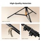 K&F CONCEPT 9.2ft/2.8m Heavy Duty Light Stand, Air Cushioned Metal Photography Stand with 1/4" to 3/8" Adapter, Carrying Bag & Sandbag
