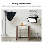 K&F CONCEPT Stainless Steel Light Stand 9.2ft/2.8m Heavy Duty, 2-Pack | Spring Cushioned Photography Tripod with 1/4" to 3/8" Screw for Studio, Strobe, LED Video Light, Softbox, Ring Light TL16
