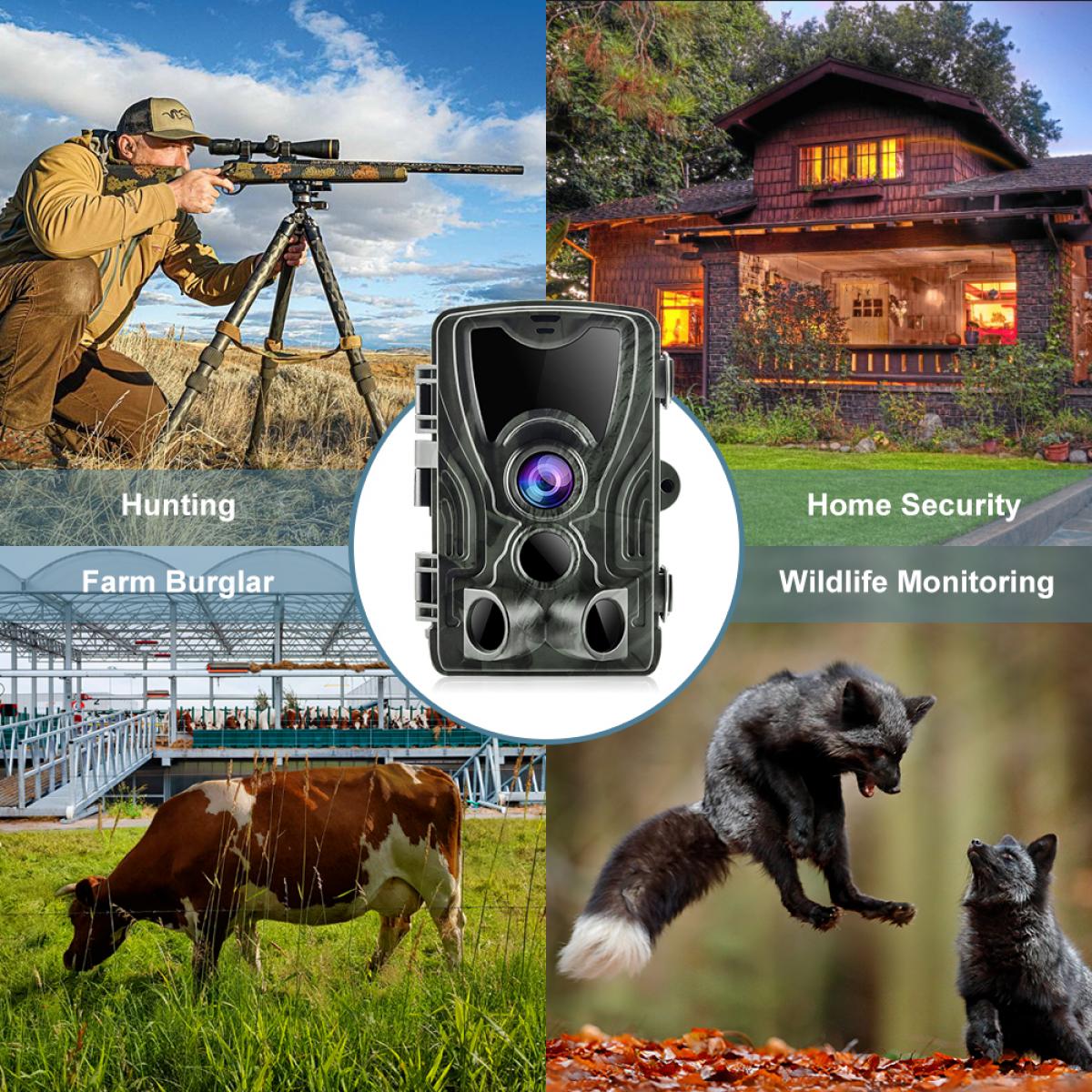 K&F HC-801A 16MP/0.3 seconds Trigger/3 PIR HD Outdoor trail camera Waterproof Hunting Infrared Night Vision Camera