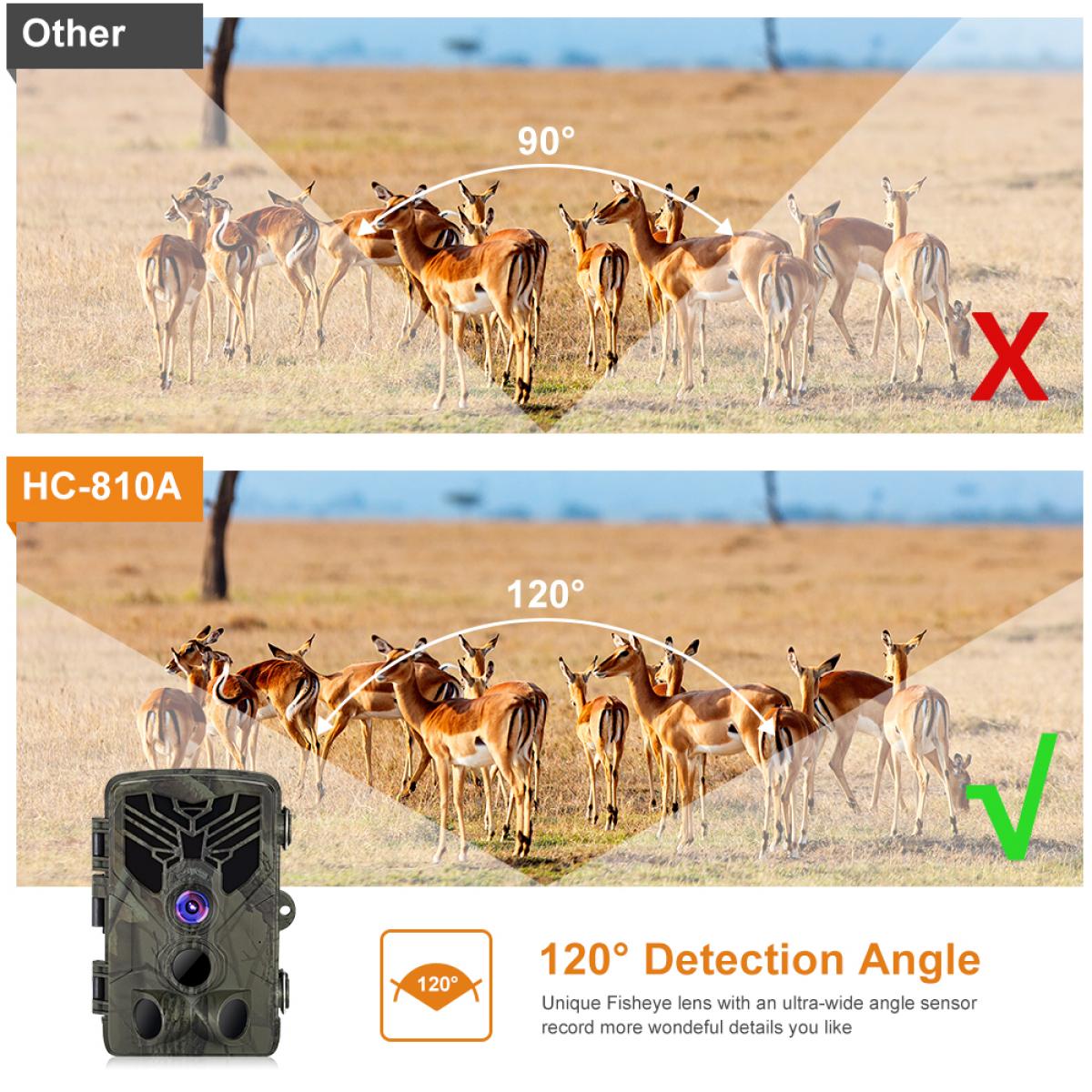 HC-810A 2.7K 24MP HD Trail Camera Hunting Camera Scouting Trail Camera Wildview