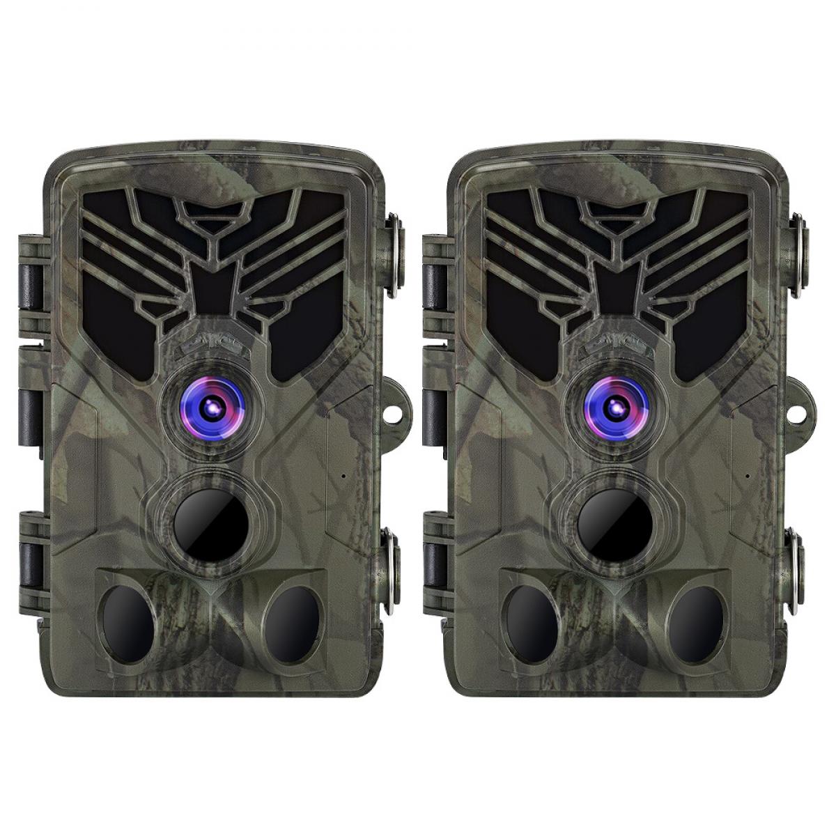 2PCS HC-810A 2.7K 24MP HD Trail Camera KENTFAITH