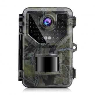 1 pieza de camuflaje cámara , caza cámara con movimiento el último sensor  vista desencadenar tiempo Juego cámara con 940nm brillante con IP66  impermeable LED 48 piezas para fauna silvestre vigilancia