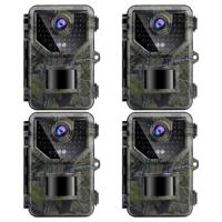4Pcs HB-E2 2.7K 20MP HD Trail Camera Hunting Camera Wild View PIR Motion