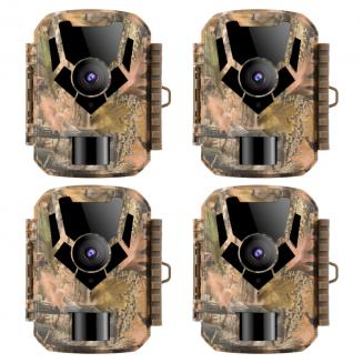 4PCS DL201 16MP 1080P Trail Camera with Infrared Night Vision No Glow 0.4s Trigger Speed