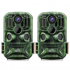 KF KF-401F Dark green 5 million sensor 24MP/0.4 seconds start, 3 PIR, carrying WIFI function HD outdoor waterproof hunting and hunting infrared night vision camera official website for sale (2pcs)
