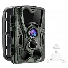 4k WiFi 30MP Off-road Camera Game Camera with 940nm Infrared Outdoor IP65 Waterproof Hunting Infrared Night Vision Camera + SD TF Three-in-one Card Reader