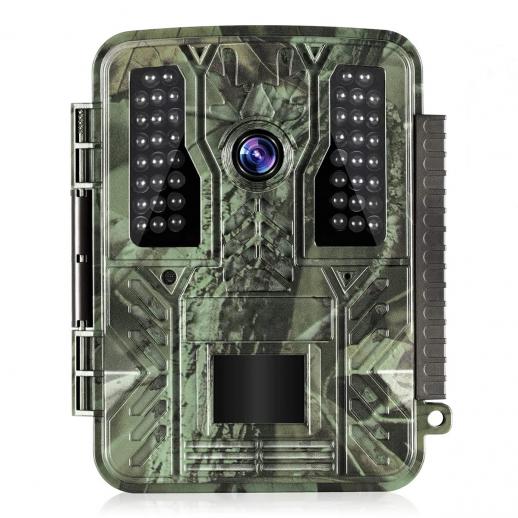 4K 32MP Tracking Hunting Camera 100°Wide-Angle Motion Sensor Triggering in 0.2 Seconds, 46PCS 940NM Low-Light Led Lights