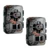 24MP*1296P night vision, 120° wide-angle 0.2S trigger 2-inch screen tracking camera maple leaf color*2 sets