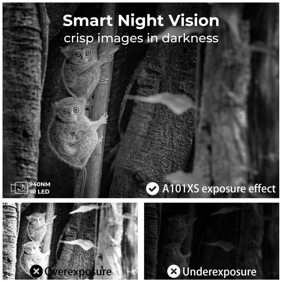 24MP*1296P night vision, 120° wide angle*0.2S trigger 2-inch screen hunting camera bark color*4 sets