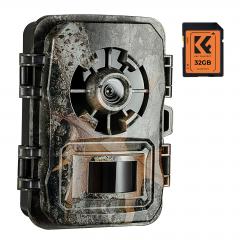K&F Concept A101XS ハンティングカメラ ナイトビジョン付き IP66防水 アウトドアとホームセキュリティ用のワイルドライフトレイルカメラ