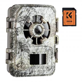 K&F Concept A101XS ハンティングカメラ ナイトビジョン付き IP66防水 アウトドアとホームセキュリティ用のワイルドライフトレイルカメラ