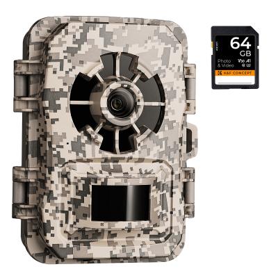 24MP*1296P Night Vision, 120° Wide-Angle*0.2S Trigger 2-Inch Screen Tracking Camera Digital Camouflage+32G Memory Card