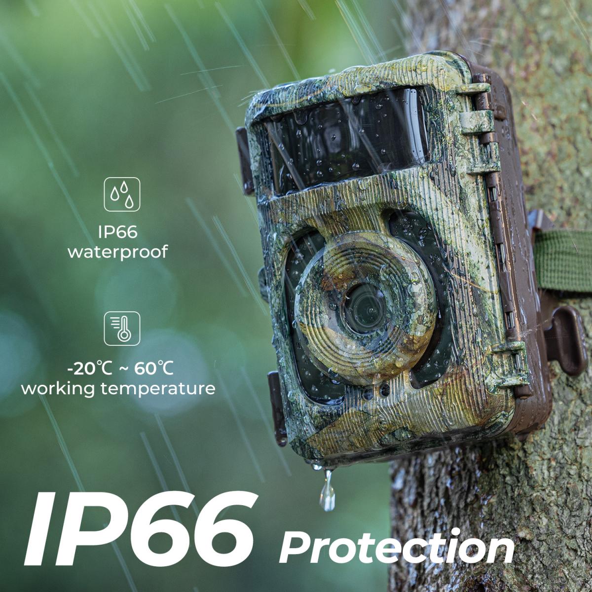 Motion Sensor Trail Camera 4K 48MP Ultra HD KENTFAITH