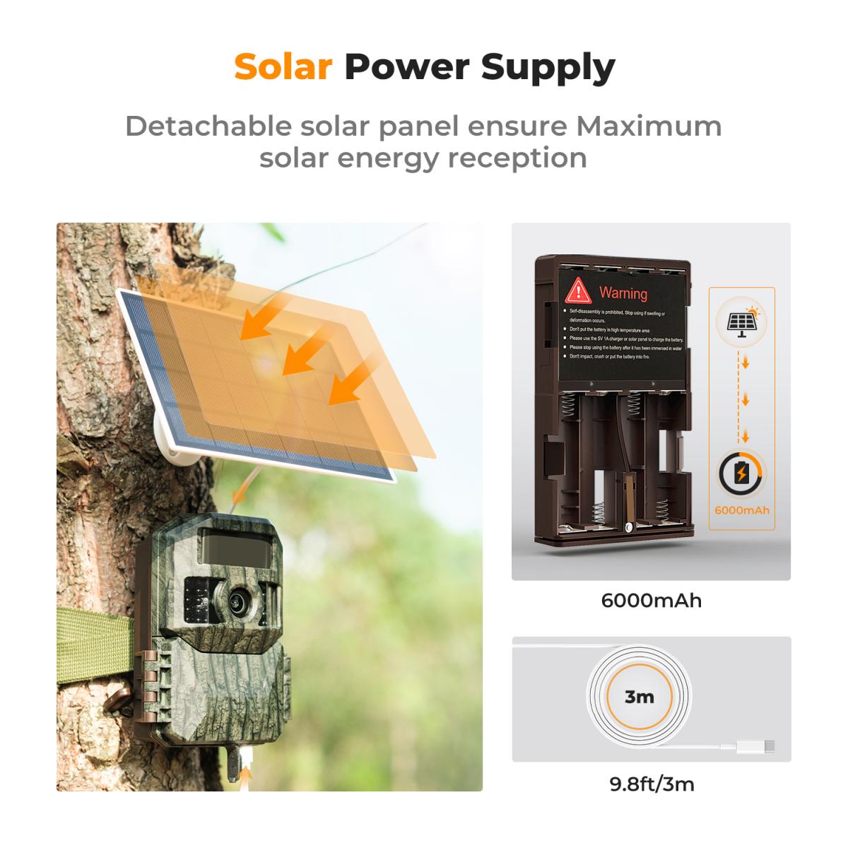 Wireless Solar Trail Camera K&F Concept - KENTFAITH