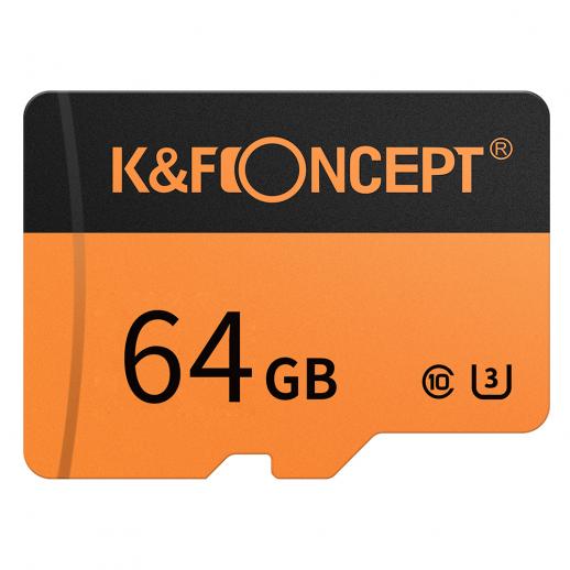 K&F Concept 64Gmicro SD+ Full Size Card Sleeve Memory Card