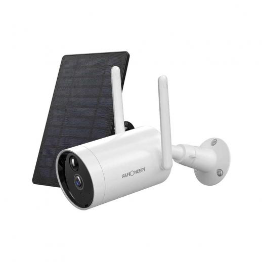 Solar Wi-Fi Outdoor Security Camera - 1080P with Infrared Night Vision & Audio(Not compatible with 5ghz WiFi)