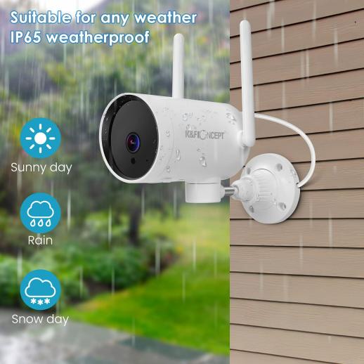 1080P HD WIFI IP Funkkamera PTZ Smart Home Security 14LED für den Außenbereich 