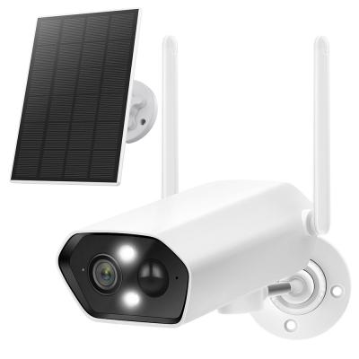 Câmera inteligente de segurança solar sem fio 2K 3MP para ambientes externos com foco de movimento