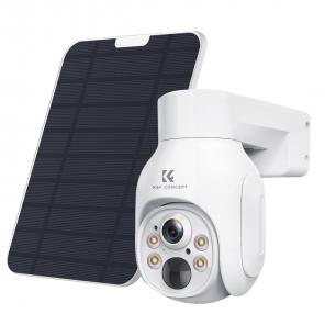 4G Solar Security Camera System Wireless LTE cctv Solar Camera PIR Human Sensor + AI Human Detection 2-Way Audio Built-in Battery 9000mAh 2K Infrared Night Vision 10m/33ft US Version (Only Ship to US)
