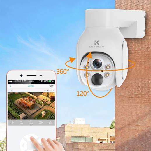 Caméra solaire 4G Camera Exterieure Autonome 1080P - K&F Concept