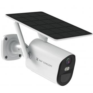 2K Cámara de Vigilancia WiFi Exterior Domo Batería Solar 9600mAh, Audio de  2 Vías y Visión Nocturna, con Cable de Extensión de 3m, Negro