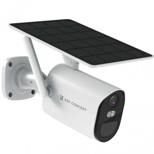 K&F Concept Outdoor 4G LTE Surveillance Camera Wireless, PIR Human Sensing +AI Human Shape Detection, Various Installation Structures, with 3m Extension Cable US Version 4G Solar Camera