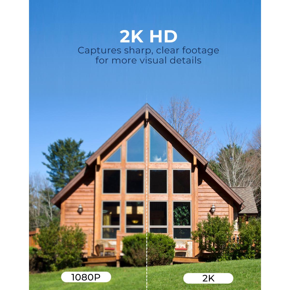 K&F CONCEPT OutdoorSecurity Camera Cámara solar 4G Sensor humano PIR inalámbrico LTE + detección humana AI, versión Schwarz EU