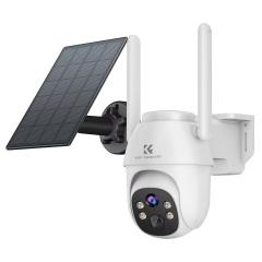 4G solar security camera System Wireless LTE cctv solar camera PIR human sensor + AI human detection 2-Way Audio Built-in Battery 9600mAh 2K Infrared Night Vision 10m/32ft US Version