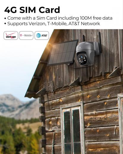 Car Camera 4G Sim Card 5MP Wireless Security CCTV Night Vision Mobile View  Outdoor 1080P Mini