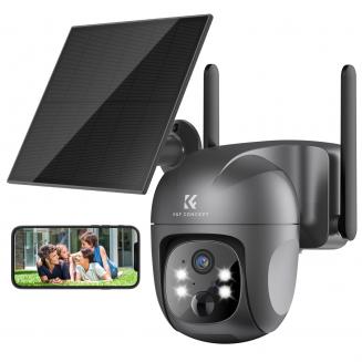 Security Camera Solar Powered 4G Camera 2.5K Night Color Photography Infrared Camera P66 Waterproof and Dustproof Long Running Time With Solar Panel With SIM Card JP Version