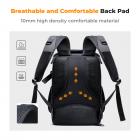 Camera Backpack 25L Large Capacity Camera Bag with Windproof Umbrella, Camera Case with Raincover and 15.6 Inch Laptop Compartment Compatible for Canon/Nikon/Sony/DJI Mavic Drone - Backpack 25L Nature Wander 08 (Grey）