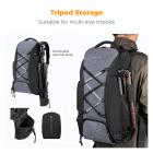 Camera Backpack 30L Large Capacity Camera Bags with Windproof Umbrella for Photographers with Raincover Laptop Compartment Compatible for Canon/Nikon/Sony/DJI Mavic Drone Travel 30L Nature Wander 08 (Grey)