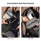 Camera Backpack 30L Large Capacity Camera Bags with Windproof Umbrella for Photographers with Raincover Laptop Compartment Compatible for Canon/Nikon/Sony/DJI Mavic Drone Travel 30L Nature Wander 08 (Grey)