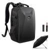 Camera Backpack Hardshell DSLR with Windproof Umbrella, Photography Camera Bag with 15-15.6 Inch Laptop Compartment Waterproof Camera Case Compatible for Canon/Nikon/Sony/DJI Mavic Drone - Backpack 22L Nature Wander 10 (Black)