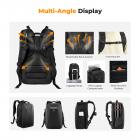 Camera Backpack Hardshell DSLR with Windproof Umbrella, Photography Camera Bag with 15-15.6 Inch Laptop Compartment Waterproof Camera Case Compatible for Canon/Nikon/Sony/DJI Mavic Drone - Backpack 22L Nature Wander 10 (Black)