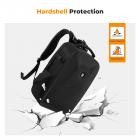 Camera Backpack Hardshell DSLR with Windproof Umbrella, Photography Camera Bag with 15-15.6 Inch Laptop Compartment Waterproof Camera Case Compatible for Canon/Nikon/Sony/DJI Mavic Drone - Backpack 22L Nature Wander 10 (Black)