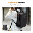 Camera Backpack Hardshell DSLR with Windproof Umbrella, Photography Camera Bag with 15-15.6 Inch Laptop Compartment Waterproof Camera Case Compatible for Canon/Nikon/Sony/DJI Mavic Drone - Backpack 22L Nature Wander 10 (Black)