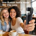 4K Vlogging Camera with Gimbal, 330° Auto Face Tracking, 180° Flip Lens for Selfie, Built-in WiFi, Handheld Pocket Camera for Vloggers, Travelers, Content Creators, Kentfaith