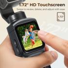 4K Vlogging Camera with Gimbal, 330° Auto Face Tracking, 180° Flip Lens for Selfie, Built-in WiFi, Handheld Pocket Camera for Vloggers, Travelers, Content Creators, Kentfaith