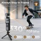4K Vlogging Camera with Gimbal, 330° AI Auto Face Tracking, 180° Flip Lens, WiFi Transfer, Handheld Pocket Vlog Camera for YouTube & TikTok Content Creators, Kentfaith