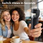 4K Vlogging Camera with Gimbal, 330° AI Auto Face Tracking, 180° Flip Lens, WiFi Transfer, Handheld Pocket Vlog Camera for YouTube & TikTok Content Creators, Kentfaith