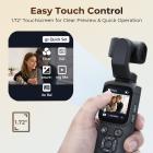 4K Vlogging Camera with Gimbal, 330° AI Auto Face Tracking, 180° Flip Lens, WiFi Transfer, Handheld Pocket Vlog Camera for YouTube & TikTok Content Creators, Kentfaith