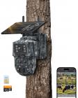 Kentfaithin kolmilinssinen soluturvakamera, 15X hybridzoom, 4G-turvakamera tekoälyn automaattisella seurannalla, 5W aurinkopaneeli, live-näkymä värillisellä yönäöllä