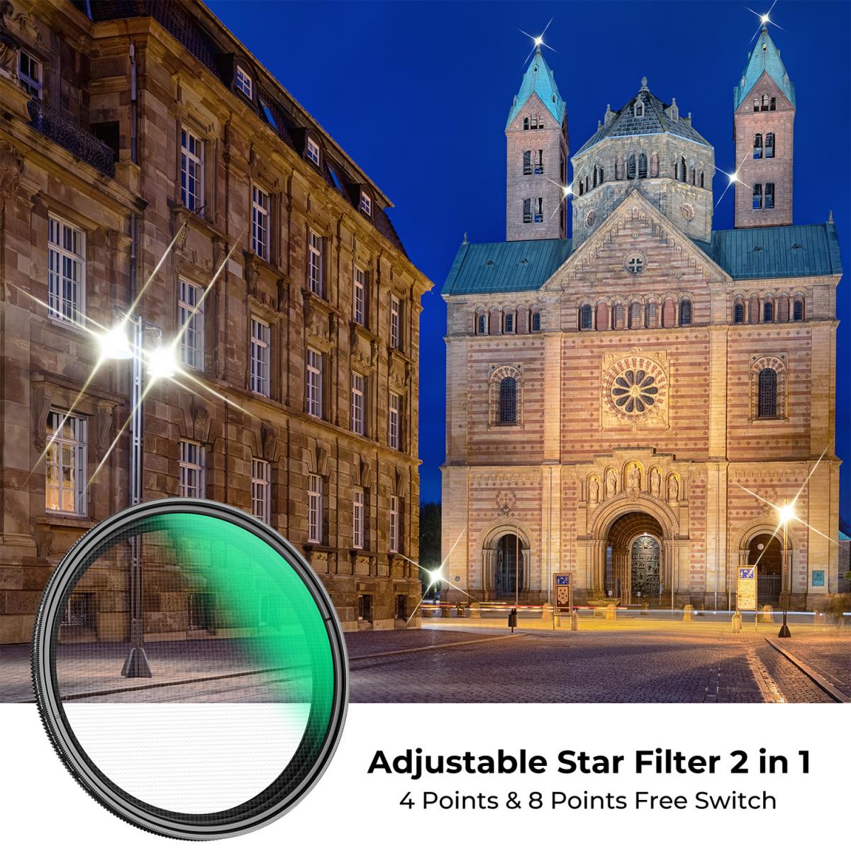 Buy 52mm 48 Points Star Filter Special Effects Filters Camera Lens Filters K&F Concept