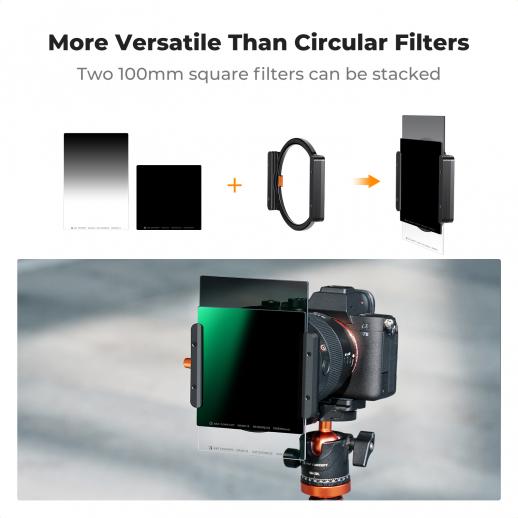 thumbnail image 2 of Nd Filter Neutral Density Filter Graduated 25-Piece Square Filter Kit For DSLR - Includes ND, Graduated & Color Filters Adapter Rings (49-82mm) Cokin Filters Lens Pen 2 of 13