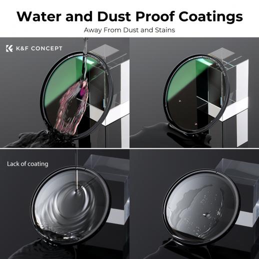 67mm MCUV+CPL+ND1000+Adapter Ring Magnetic 4 in 1 Lens Filter Kit  Waterproof Scratch-Resistant Anti-Reflection with Filter Pouch