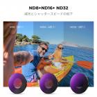 K&F Concept Go Ultra CPL NDフィルターキット、4個パック CPL ND8 ND16 ND32 ニュートラルデンシティ光低減偏光フィルター Insta360 GO Ultra対応 28 多層コーティング、アルミニウム合金フレーム